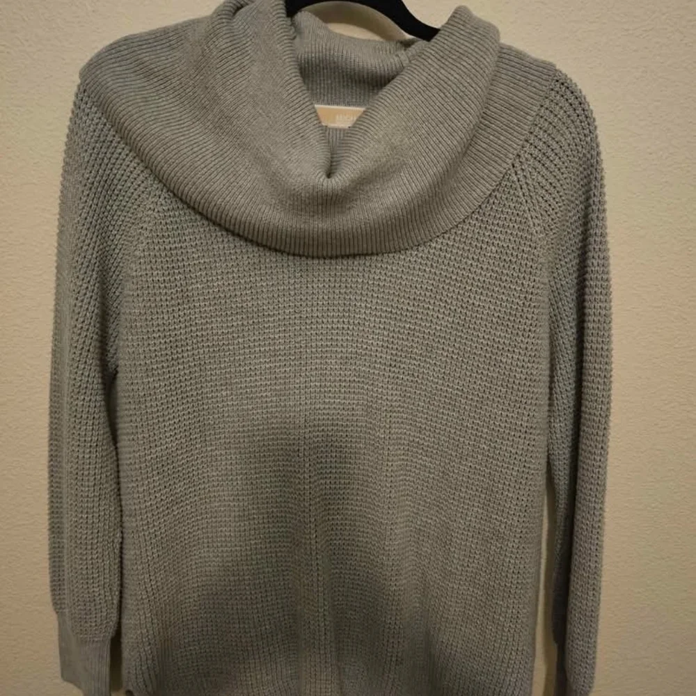 Michael Kors Sweater M Gray Cowl Neck